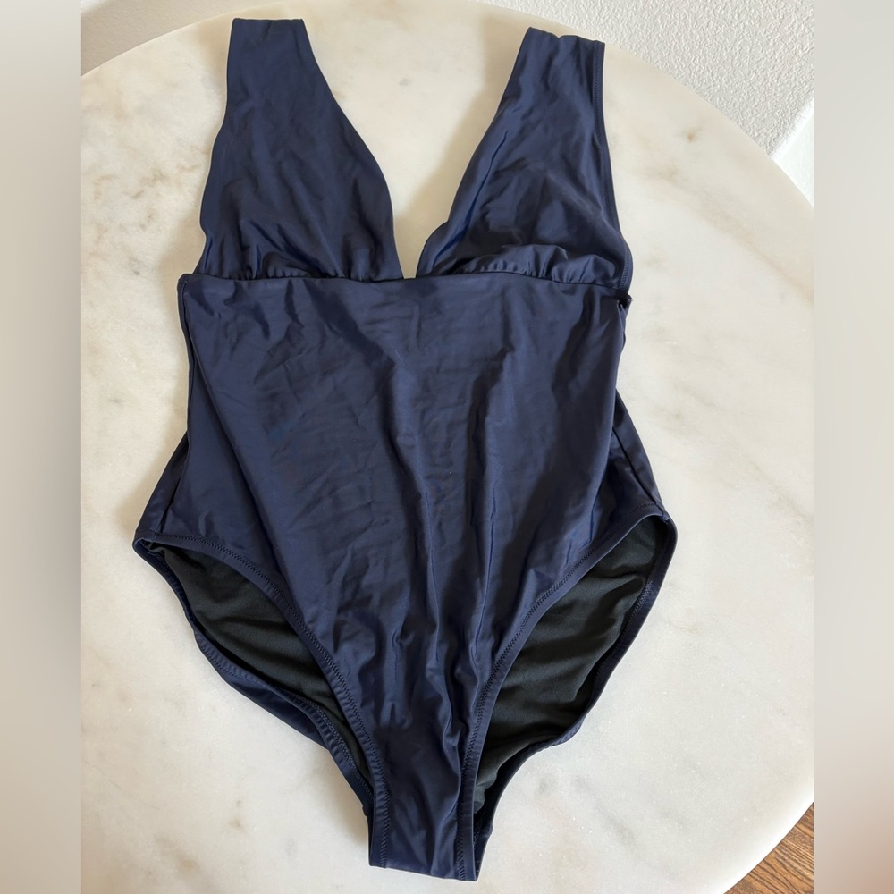 J. Crew Women’s Navy One-Piece Swimsuit